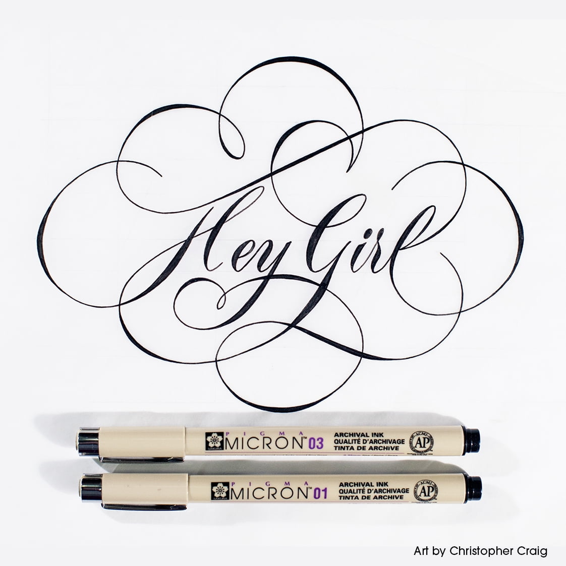 Sakura Pigma Micron Fine Liner Pen Set, Archival Black Ink, 4 Pen Tip Sizes 03, 05, 08, 10
