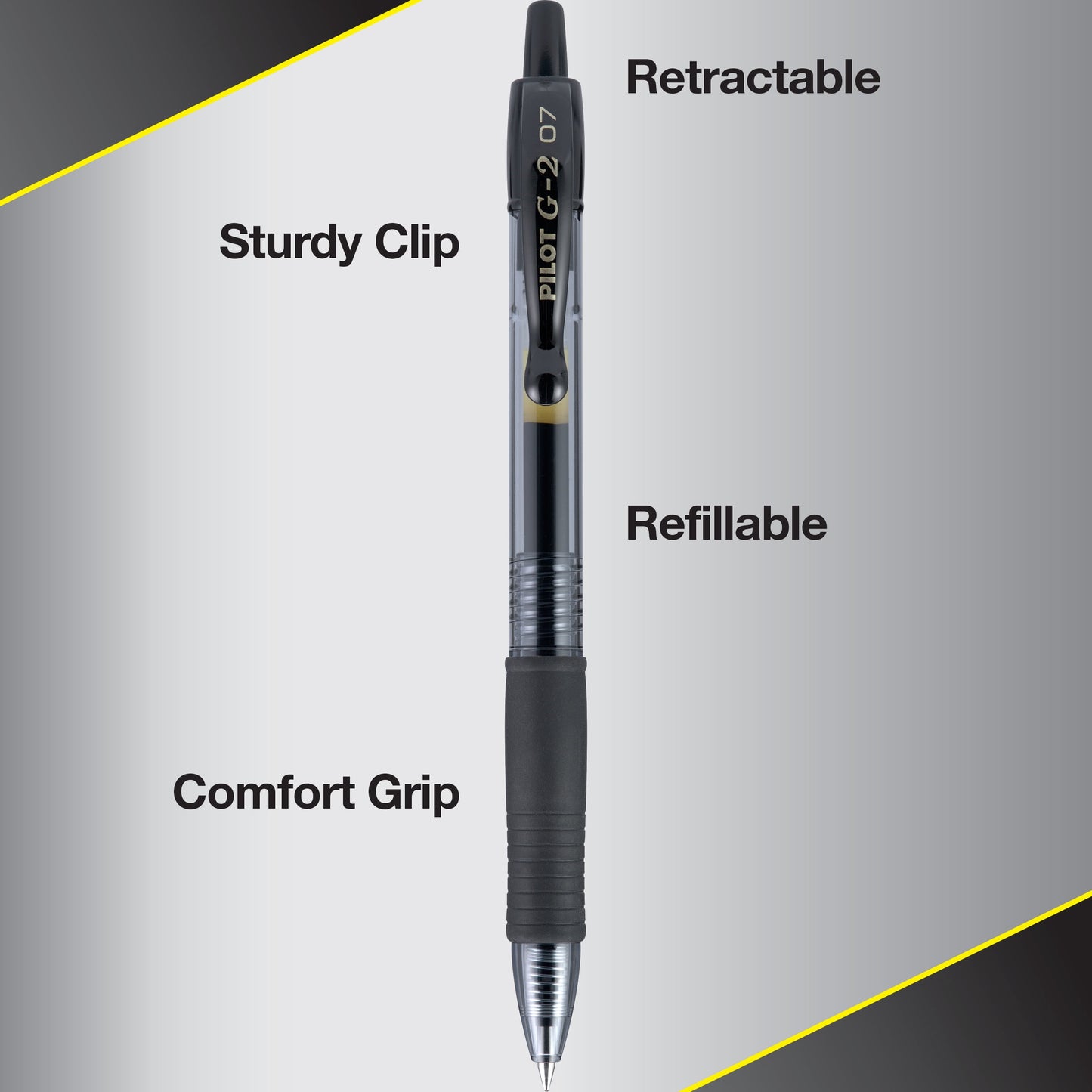 Pilot G2 Premium Retractable Gel Ink Pens, Fine Point, Assorted Ink, 10 Count