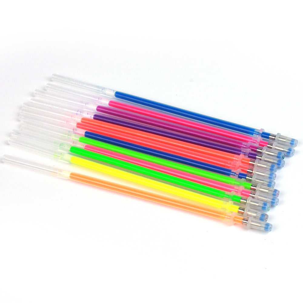 48Pcs Gel Pens Refills Glitter Gel Pens Refills Neon Gel Pen Refills Coloring Pens Refills Flash Refills for Crafting Drawing Adult Coloring Book