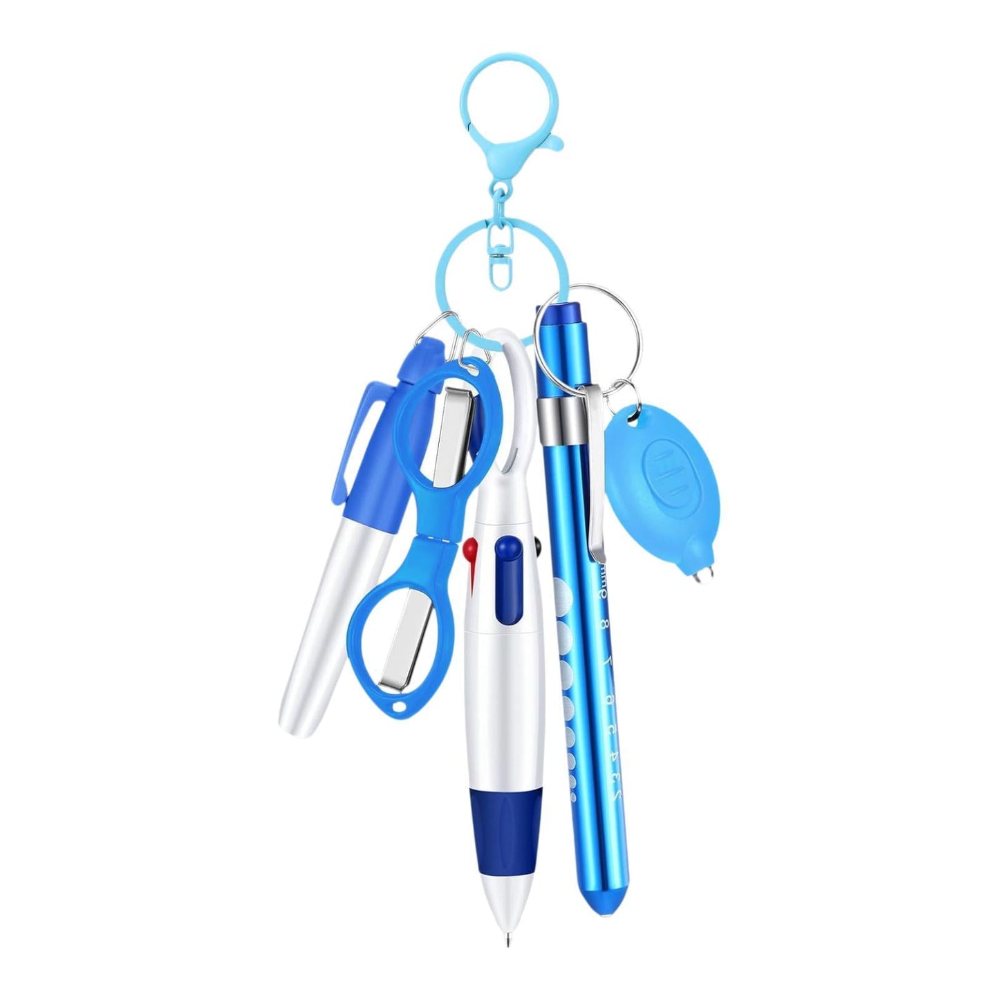 Almencla 6 Pieces Nurse Pen Set Party Favor Office Supplies Gift Retractable Ball Pen black