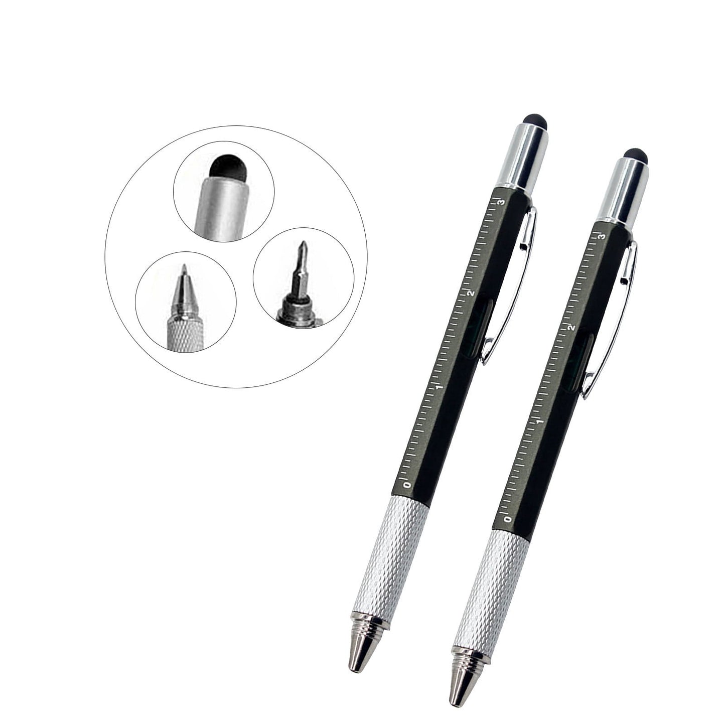 6 In 1 Multifunctional Screwdriver Tool Caliper Level Scale Ball Point Pen 10ml Office Supplies 50% off Clearance!