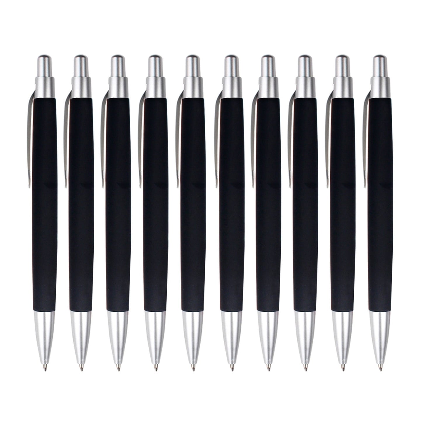 Mauxuk 10 Pack Smooth Writing Retractable Ballpoint Pens - Comfortable Grip for Office, Home, and Professional Use - High-Quality Ink for Effortless Note-Taking