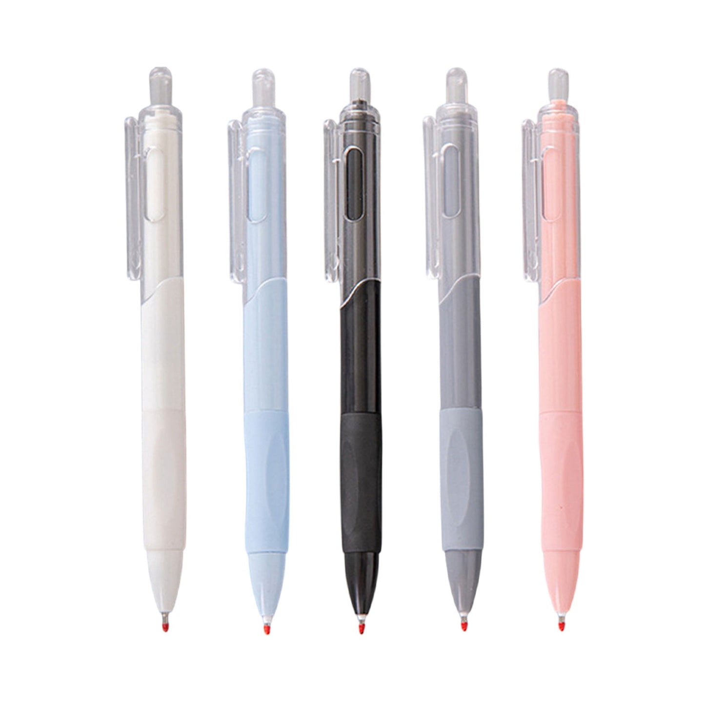 Mauxuk Premium Gel Pens 5-Pack - 0.5mm Fine Point Smooth Writing Pens, Non-Slip Grip, Long-Lasting Black Ink, Ideal Gift for Professionals (0.13 lb)