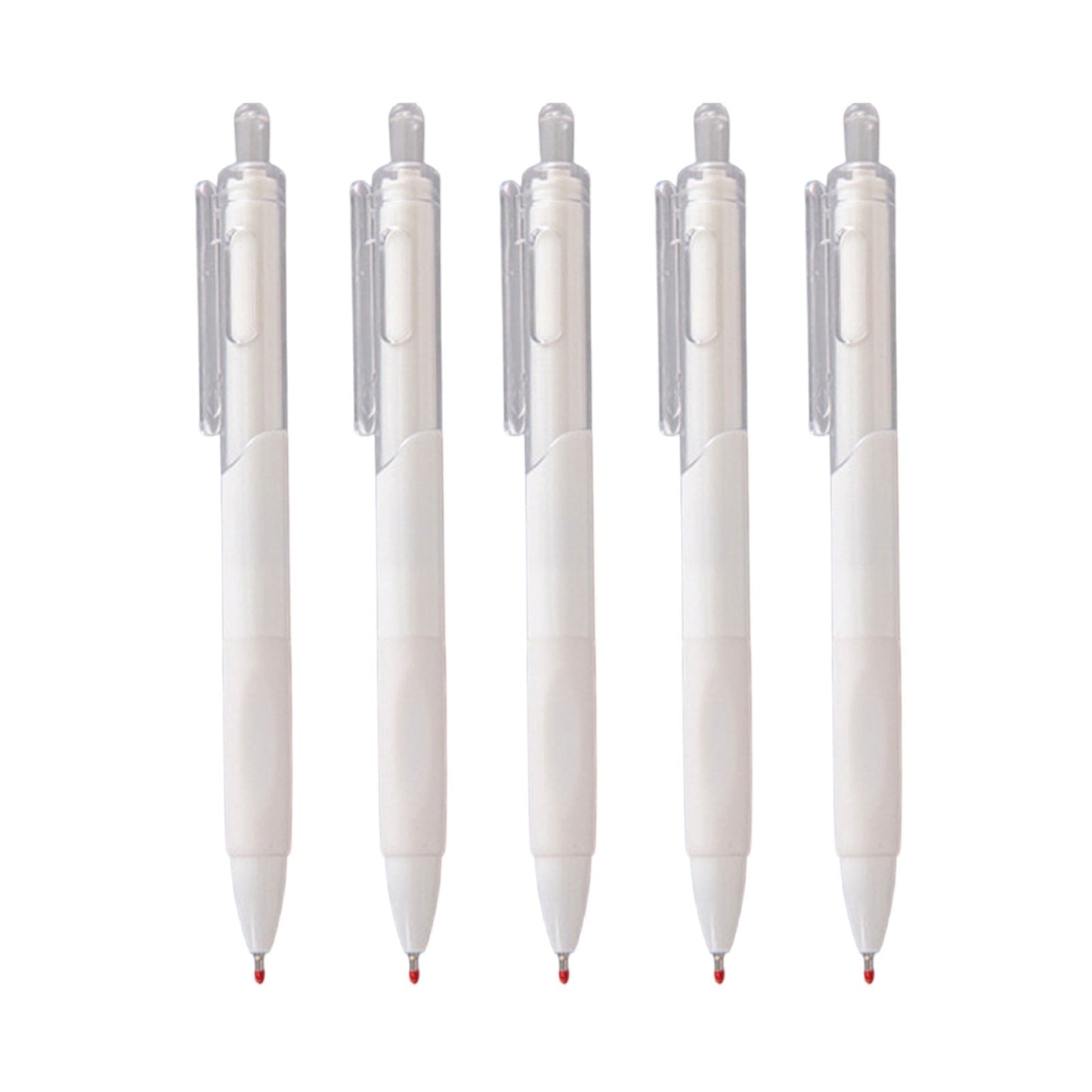 Mauxuk Premium Gel Pens 5-Pack - 0.5mm Fine Point Smooth Writing Pens, Non-Slip Grip, Long-Lasting Black Ink, Ideal Gift for Professionals (0.13 lb)