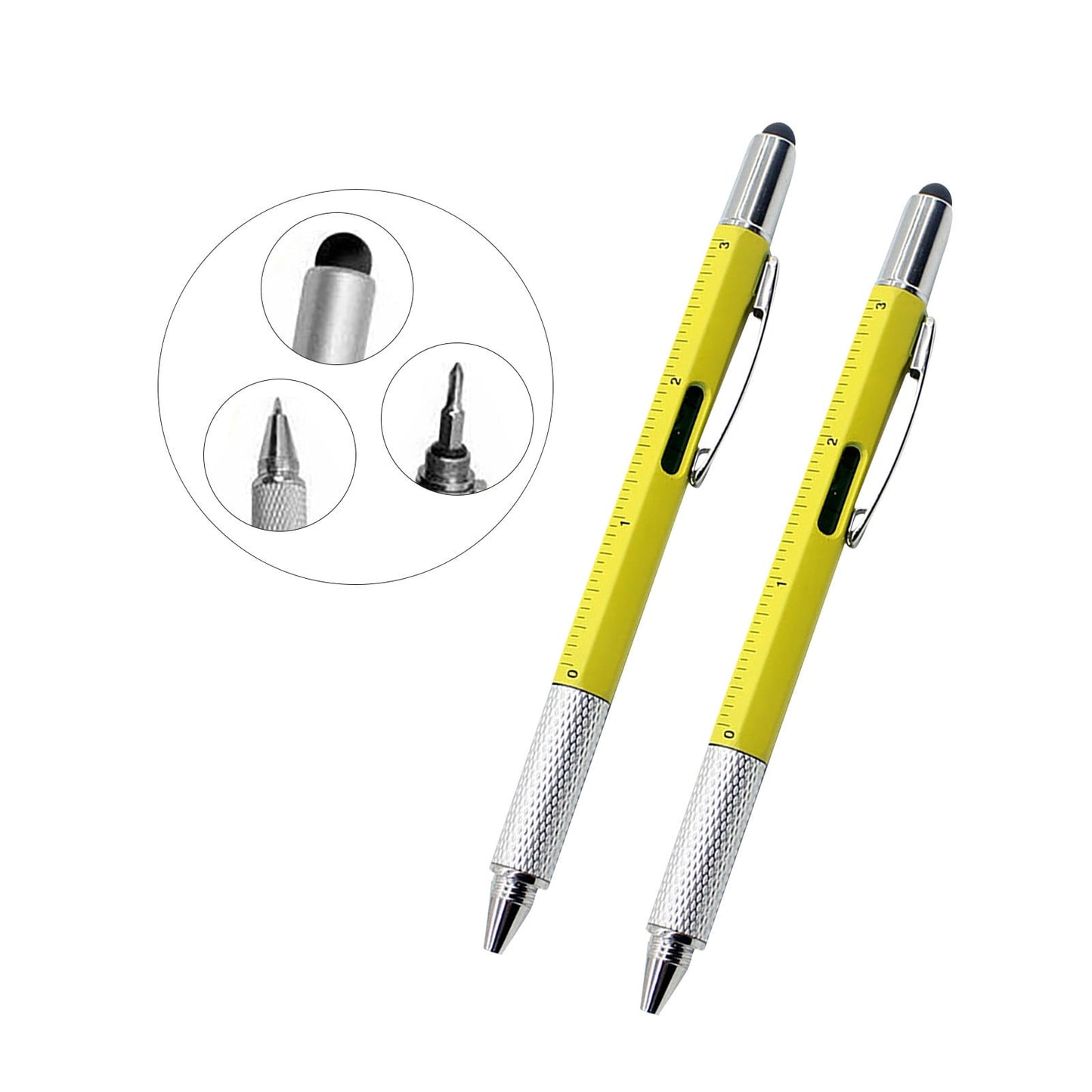 6 In 1 Multifunctional Screwdriver Tool Caliper Level Scale Ball Point Pen 10ml Office Supplies 50% off Clearance!