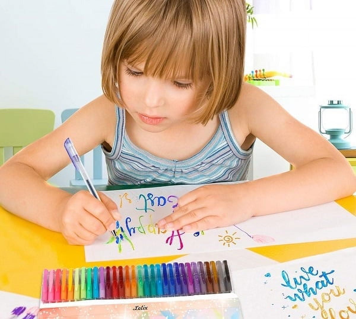 College Supplies under $1 Season Gift Colorful Glitter Gel Pen, Colorful Pen, Fluorescent Pen, And 's Color Pen 1.3ml