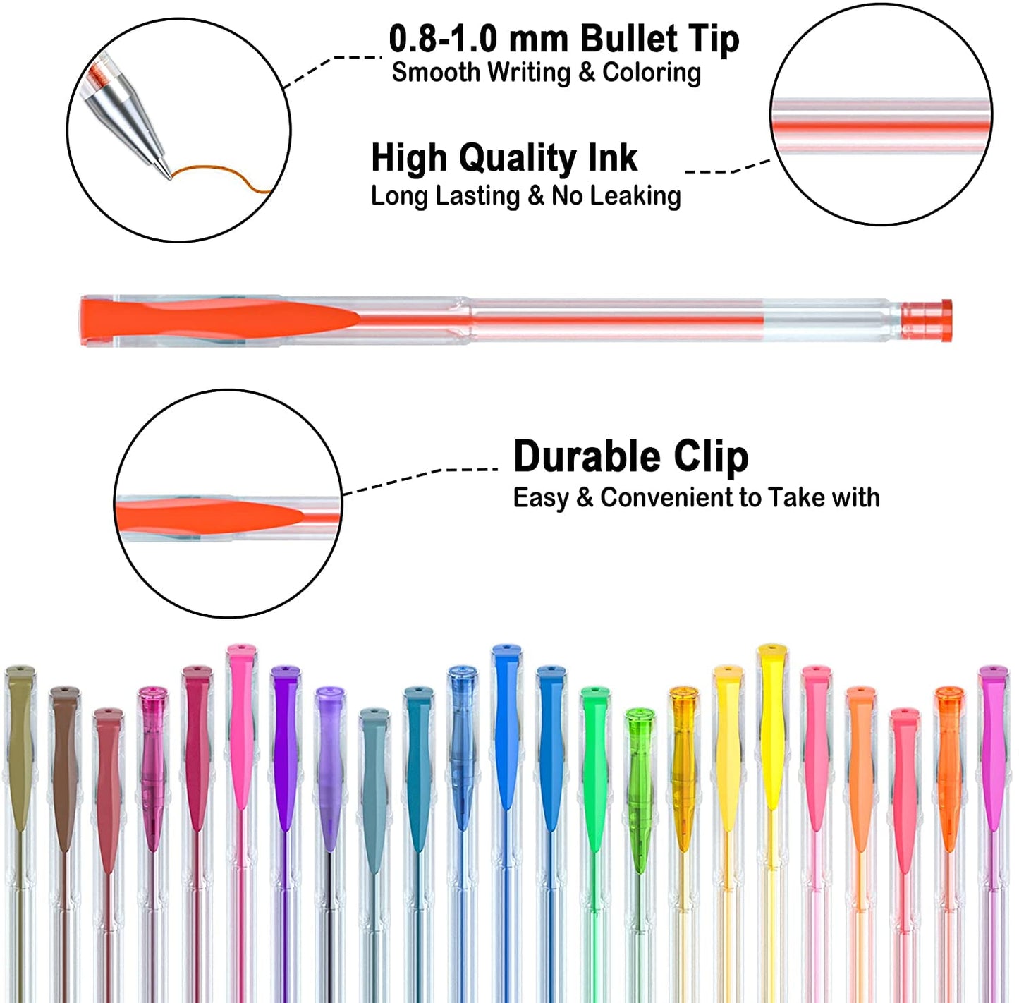 240 Pack Gel Pens, Shuttle Art 2 Sets of 120 Colors Gel Pens for Adults Coloring Books Drawing Doodling Crafts Scrapbooking Journaling