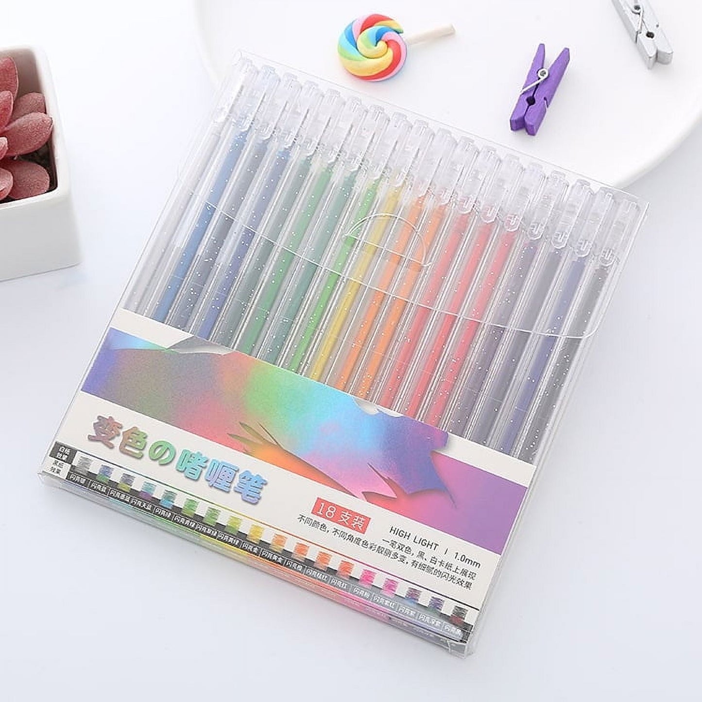 College Supplies under $1 Season Gift Colorful Glitter Gel Pen, Colorful Pen, Fluorescent Pen, And 's Color Pen 1.3ml
