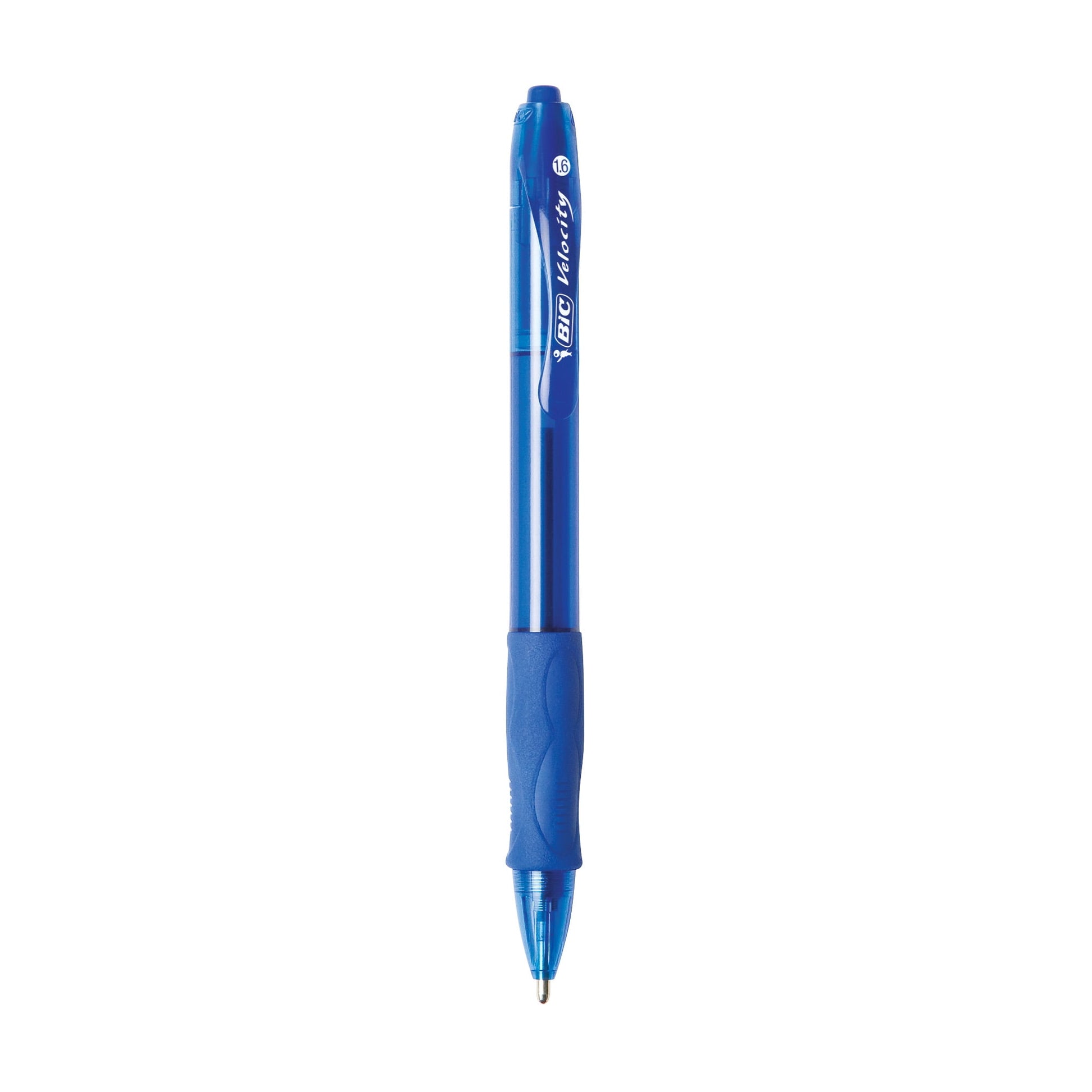 BIC Glide Retractable Ball Point Pen, Bold Point, 1.6mm, Blue Ink, 4 Count