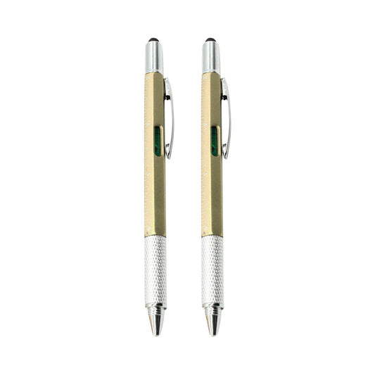6 In 1 Multifunctional Screwdriver Tool Caliper Level Scale Ball Point Pen 10ml Office Supplies 50% off Clearance!