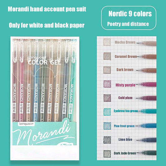 Clearance ! Beppter 1 Box Of Pens Pen Multi-Color Pens Large-Capacity Color Pens 9 Sets Of Stationery 10Ml