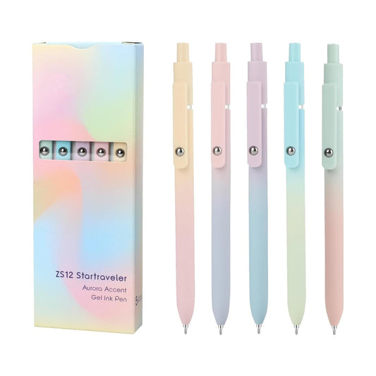 Clearance! Nurse Graduation Gifts for Women, 5pcs 0.7mm Gel Pens, Teacher Work Desk Accessories Office Supplies, College Stationary Essentials, Cute Black Ink Fine Point Smooth Writing Pens