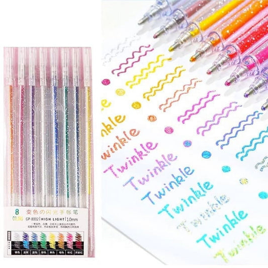 College Supplies under $1 Season Gift Colorful Glitter Gel Pen, Colorful Pen, Fluorescent Pen, And 's Color Pen 1.3ml