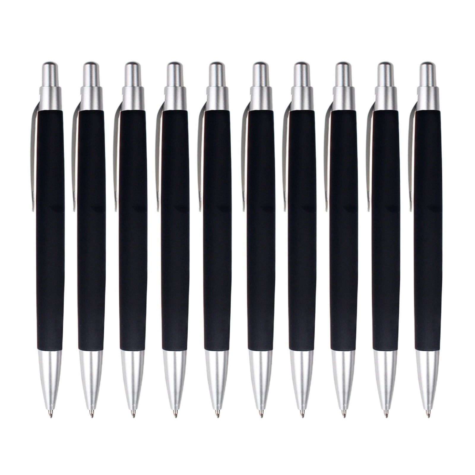 Mauxuk 10 Pack Smooth Writing Retractable Ballpoint Pens - Comfortable Grip for Office, Home, and Professional Use - High-Quality Ink for Effortless Note-Taking