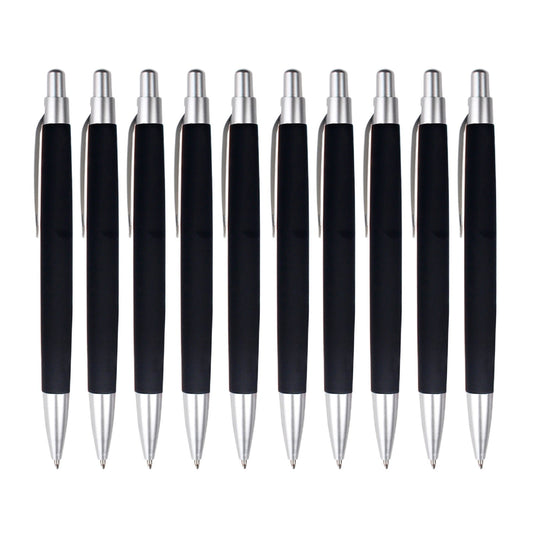 Mauxuk 10 Pack Smooth Writing Retractable Ballpoint Pens - Comfortable Grip for Office, Home, and Professional Use - High-Quality Ink for Effortless Note-Taking
