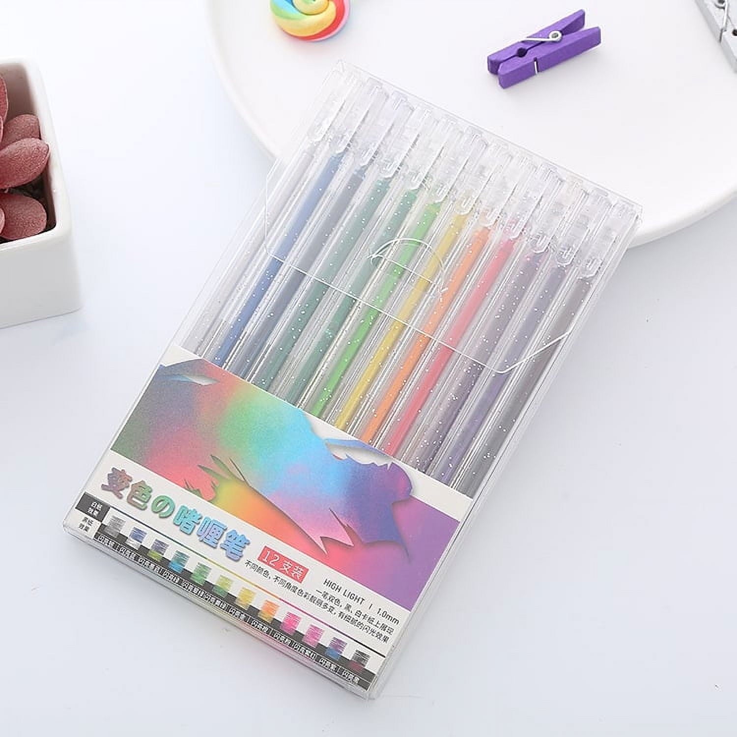 College Supplies under $1 Season Gift Colorful Glitter Gel Pen, Colorful Pen, Fluorescent Pen, And 's Color Pen 1.3ml